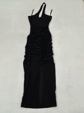 Windsor Black Halter Neck Ruched Formal Maxi Dress Women’s Size M